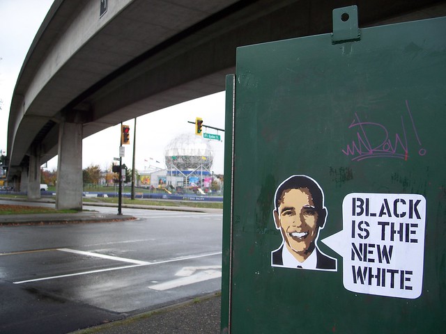 barack obama says "black is the new white"