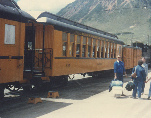 Durango & Silverton Railroad steam train. Silverton Colorado. July 1981. by Eddie from Chicago