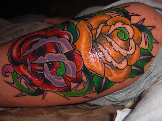 Mens Rose Tattoo Sleeves