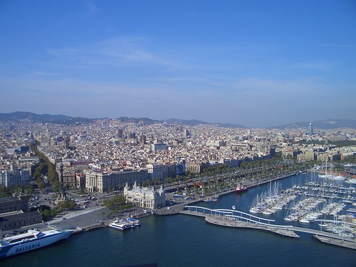 Barcelona aerial view by ronmcbride66