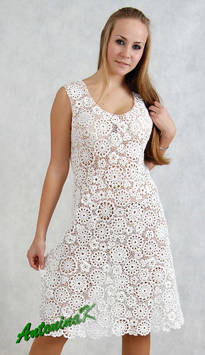 White dress, cotton