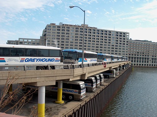 The Greyhound Bus Company's large Chicago maintenance facility. Chicago Illinois. October 2006. by Eddie from Chicago
