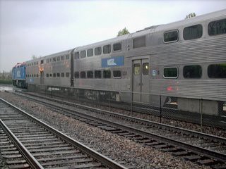 Westbound Metra commuter local. La Grange Illinois. Early April 2007. by Eddie from Chicago