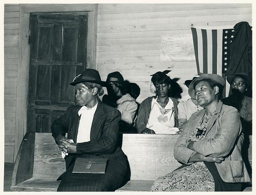 During the church service at a Negro church in Heard County,...