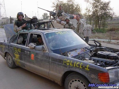 Mercedes W126 USA Army in IRAQ Flickr Photo Sharing
