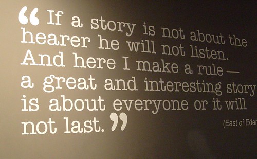 John Steinbeck on Story telling...