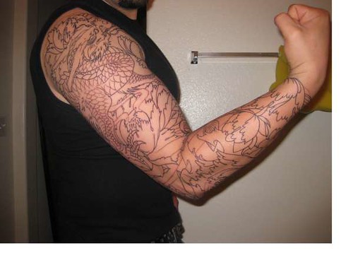 This is my japanese sleeve outline done by Chris WalkinAvalon Tattoo II in