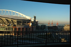 Looking South on to Qwest Field and The Seahawk Stadium, Seattle Buildings