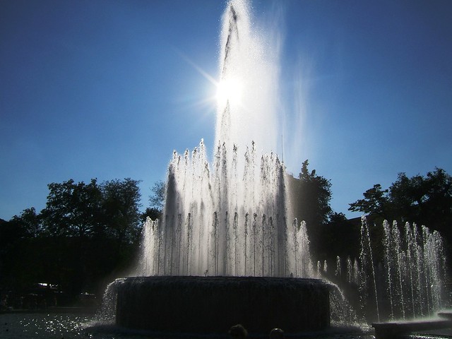 'The Wedding Cake' Fountain In front of Sforza Castle in Milan