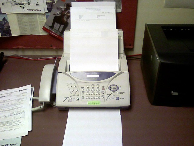 Fax machine in my office