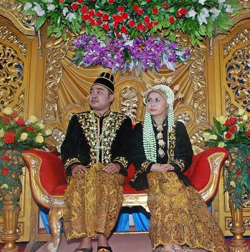 Wedding Party at Home Javanese traditional costume