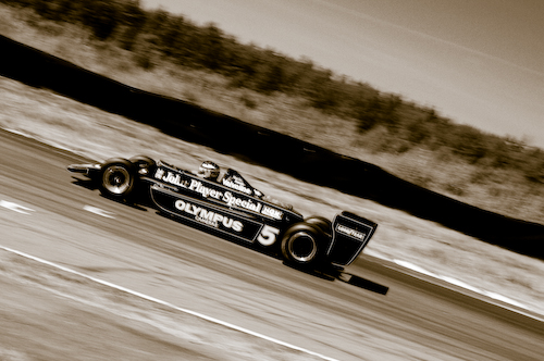 Most spectacular were the old F1cars for example the black John 