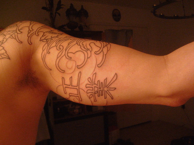 Inside arm Kanji Tattoo