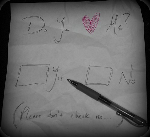 I Think This Is How Love Goes, Check Yes or No... (Day 8)