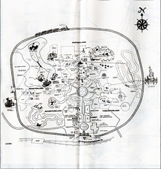 A Walt Disney World CM Road Atlas Map Circa 1982