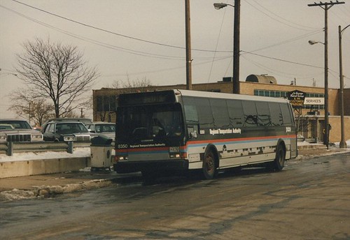 RTA bus in La Grange Illinois. January 1987. by Eddie from Chicago