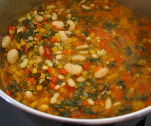 the resulted minestrone soup