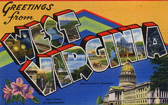 West Virginia Large Letter Postcards