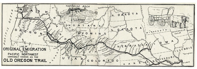 Map of the Oregon Trail journey  This map depicts the most …  Flickr 