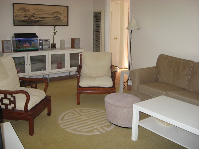 Living Room with New Rug