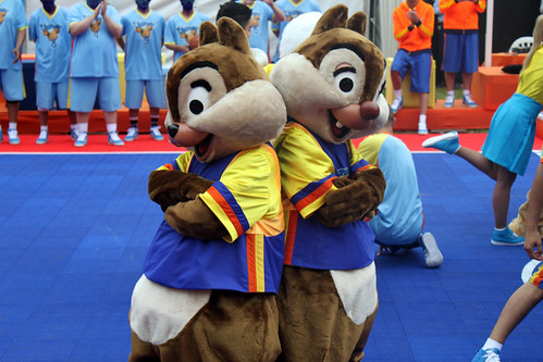 Chip and Dale at Disney's All Star Basketball Game