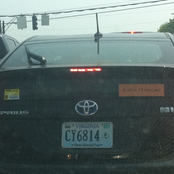 Prius funny bumper sticker