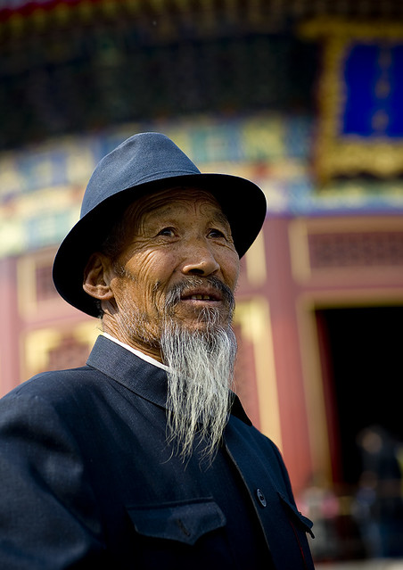 Old man with a hat, Beijing, China
