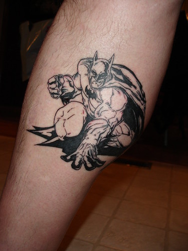 tribal cross tattoos for men Batman leg Tattoo Tattoo Image by trexlee001