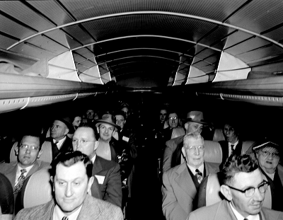 Bus passengers, 1952