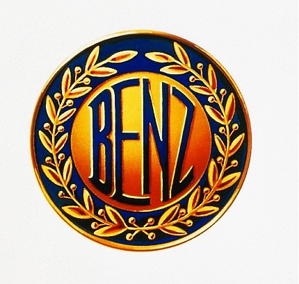 Carl Benz LOGO Gold Lorbeerkranz laurel symbol of Karl Benz CC