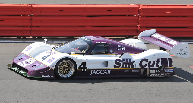 Jaguar XJR11 Gary Pearson who drove the weekend with a cracked rib