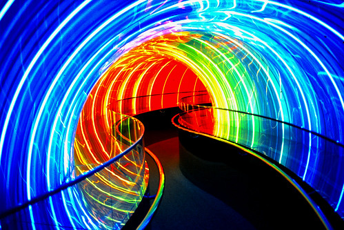 Image Works Neon Tunnel, Disneyworld, FL by schaefinvegas