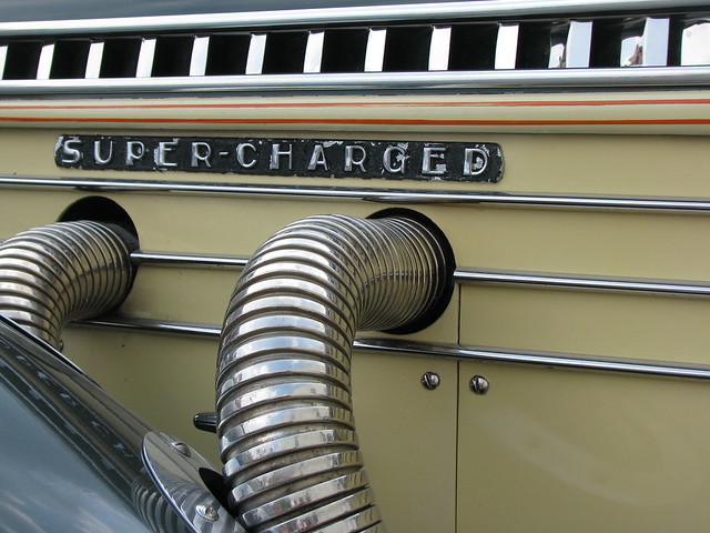 Automotive Art Supercharged Auburn Boattail Speedster