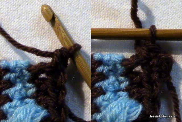 Joseph's-Puff-Stitch-Crochet-Blanket-start-of-border