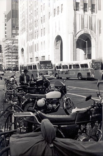 Bike parking, Madison Square Park 1983 by dclarson