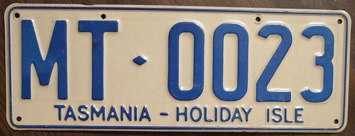 Tasmania Number Plates