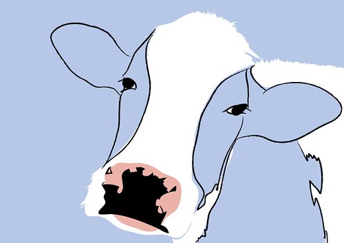 Ilustración (una vaca)