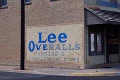 Advertisement, Wall, Dry Goods, Lee Overalls