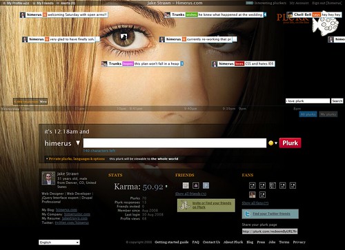 billie piper screenshot of my plurk theme featuring the gorgeous