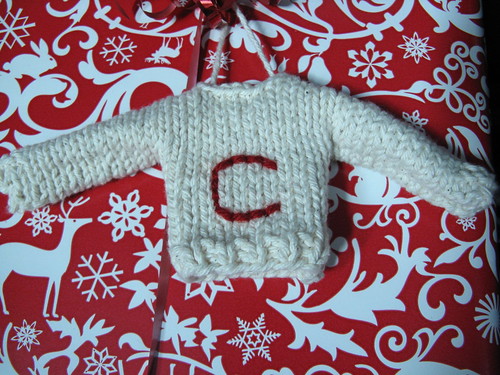 #354 - Hand knit gift tags