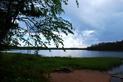 39 Ansichten des Sees Nuottijärvi in Lappland