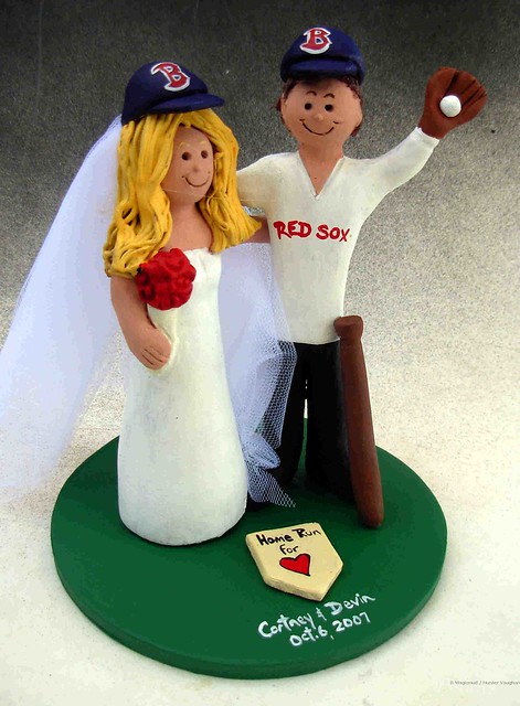 Boston Red Sox Wedding Cake Topper Boston Red Sox Wedding Cake Topper