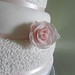 Pink Roses Cornelli Lace 3 Tier Wedding Cake (15)