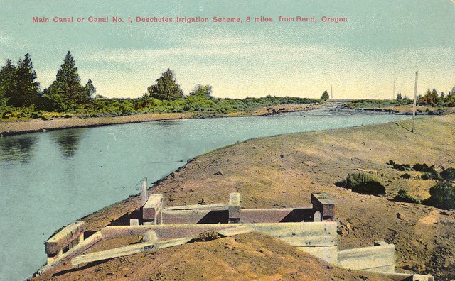 Canal no. 1, Deschutes Irrigation Scheme, located 8 miles from Bend, Oregon