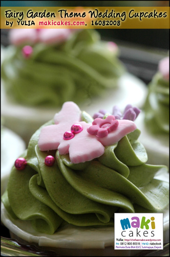 Fairy Garden Theme Wedding Cupcakesbutterfly Maki Cakes