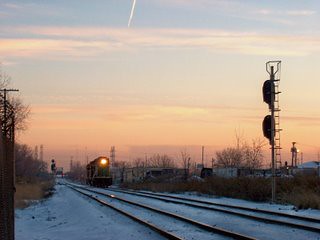 Northbound BNSF Railway light engine movement. Hawthorne Junction. Chicago / Cicero Illinois. February 2007. by Eddie from Chicago