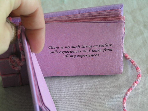 Inspirational Book - Hand bound with recycled handmade paper on cover by Recycled Handmade Paper