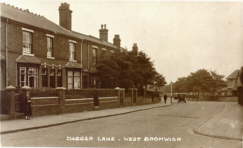 Dagger Lane, West Bromwich from Dartmouth Park Gates c1930s