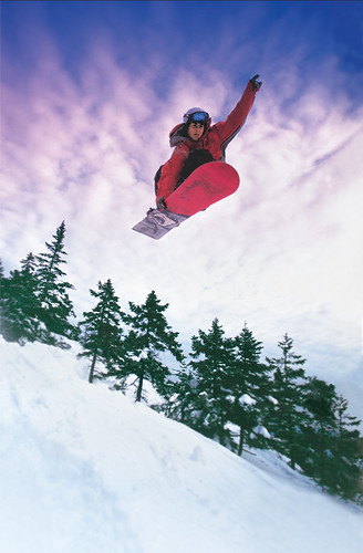 Snowboarding in Maine par VisitMaine.com