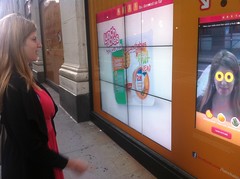Lunchables Interactive Touchscreen Photo Display with Feeding America - Union Square - NYC